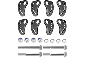 MQLPXI Camber Lock Alignment Fix & Upper Arm Cam Bolt Compatible with Chevy Silverado GMC Sierra 1500 2500 3500 1999-2019, Camber Bolts 304 Stainless Steel