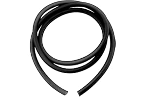 New Olym 0.2''x39''(5mm x 1m) Universal Fuel Vent Line Hose Petrol Gas Oil Tube Pipe Repleacment for ATV Dirt Bike Go Kart Moped Pocket Bike Black