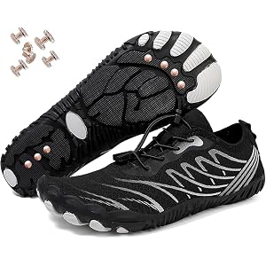 Grounding Shoes with Copper, Men Women Barefoot Hiking Footwear, Wide Toe Box Non Slip Soft Comfortable Grounded Shoes for Ou