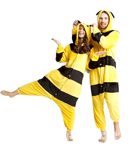Inception Pro Infinite Größe XL - Pyjamas und Kostüm - Verkleidung - Karneval - Halloween - Pikachu - Pokemon - Gelb - Schwar