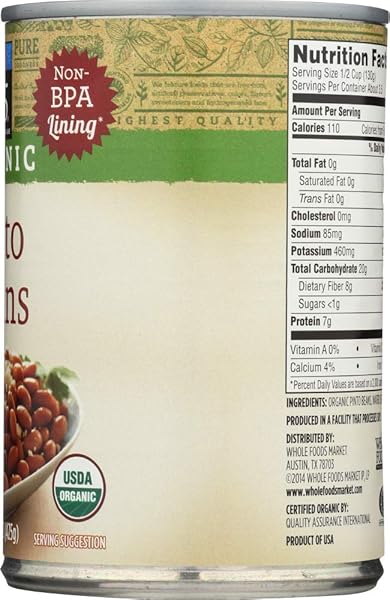 365 EVERYDAY VALUE, ORGANIC PINTO BEANS, 15 OUNCE