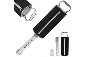 HOW TRUE Shag Bag for Golf Balls, Golf Ball Retriever with Detachable Aluminum Alloy Tube, Golf Shag Bags, Hold up to 70 Balls