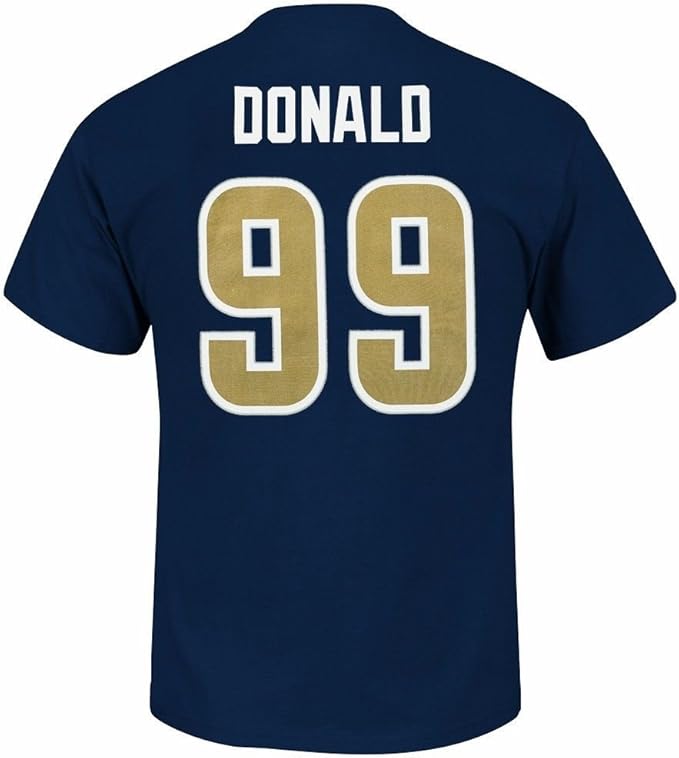 Nfl Football T Shirt Los Angeles Rams Aaron Donald 99 Navy Trikot Jersey Xxl Amazon De Bekleidung
