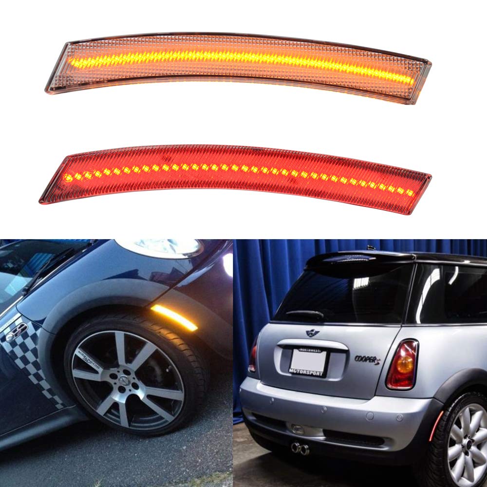 4Pcs Front&Rear Led Side Marker Light Kit for Mini Cooper MKI R50 R53