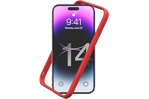 RhinoShield Bumper Case Compatible with [iPhone 14 Pro Max] | CrashGuard NX - Shock Absorbent Slim Design Protective Cover 3.5M / 11ft Drop Protection - Red