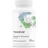 THORNE - Acetyl-L-Carnitine - 500 mg - Supports Brain Function & Healthy Nerve Sensations in The Hands & Feet* - Gluten, Dairy & Soy-Free - 60 Capsules