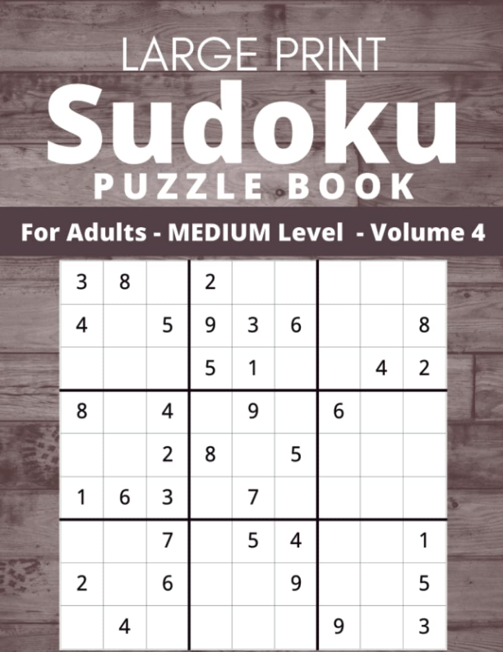 large print sudoku puzzle book for adults medium level sudoku puzzles large print for adults 100 puzzles with solutions one sudoku puzzle per page volume 4 designs bff 9798813186653 amazon com books