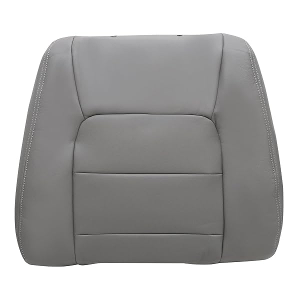SECOSAUTOPARTS GRAY FRONT DRIVER & PASSENGER SIDE BOTTOM & TOP MICROFIBER LEATHER REPLACEMENT SEAT COVER COMPATIBLE WITH LEXUS LX 470 1998 1999 2000 2001 2002 2003 2004 2005 2006 2007