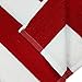 Kaufman- Red Cabana Stripe, Large Beach and Pool Towels- Set of 4. 100% Cotton Maximum Absorbency