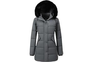 GOLDLADY Women's Warm Winter Coat Waterproof Long Puffer Jacket Thickened Down Jacket