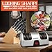 Knife Sharpener, Kasonic Professional 2-Stage Electric Knife Sharpener for Kitchen; Quickly Sharpening, Repair/Restore/Polish Blades, Diamond Coated Sharpening System, ETL- Listed, Easy to Use