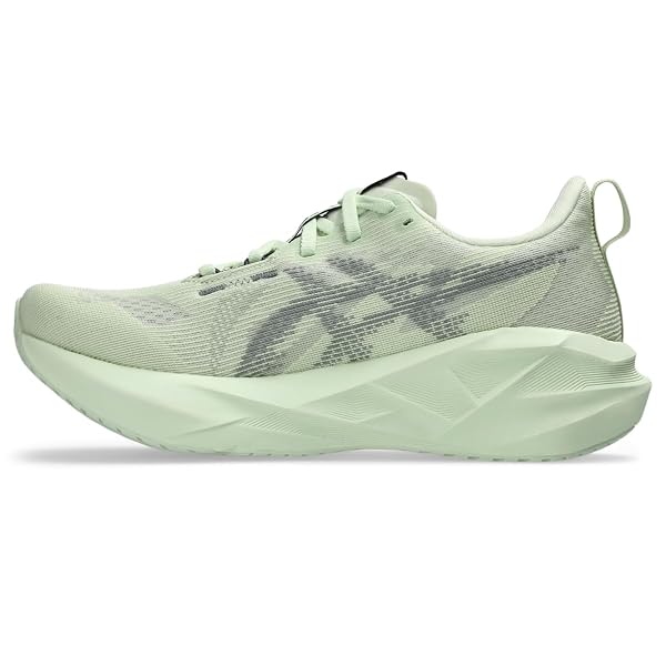 ASICS WOMEN’S NOVABLAST 5 RUNNING SHOES, 7, WHISPER GREEN/MONUMENT BLUE