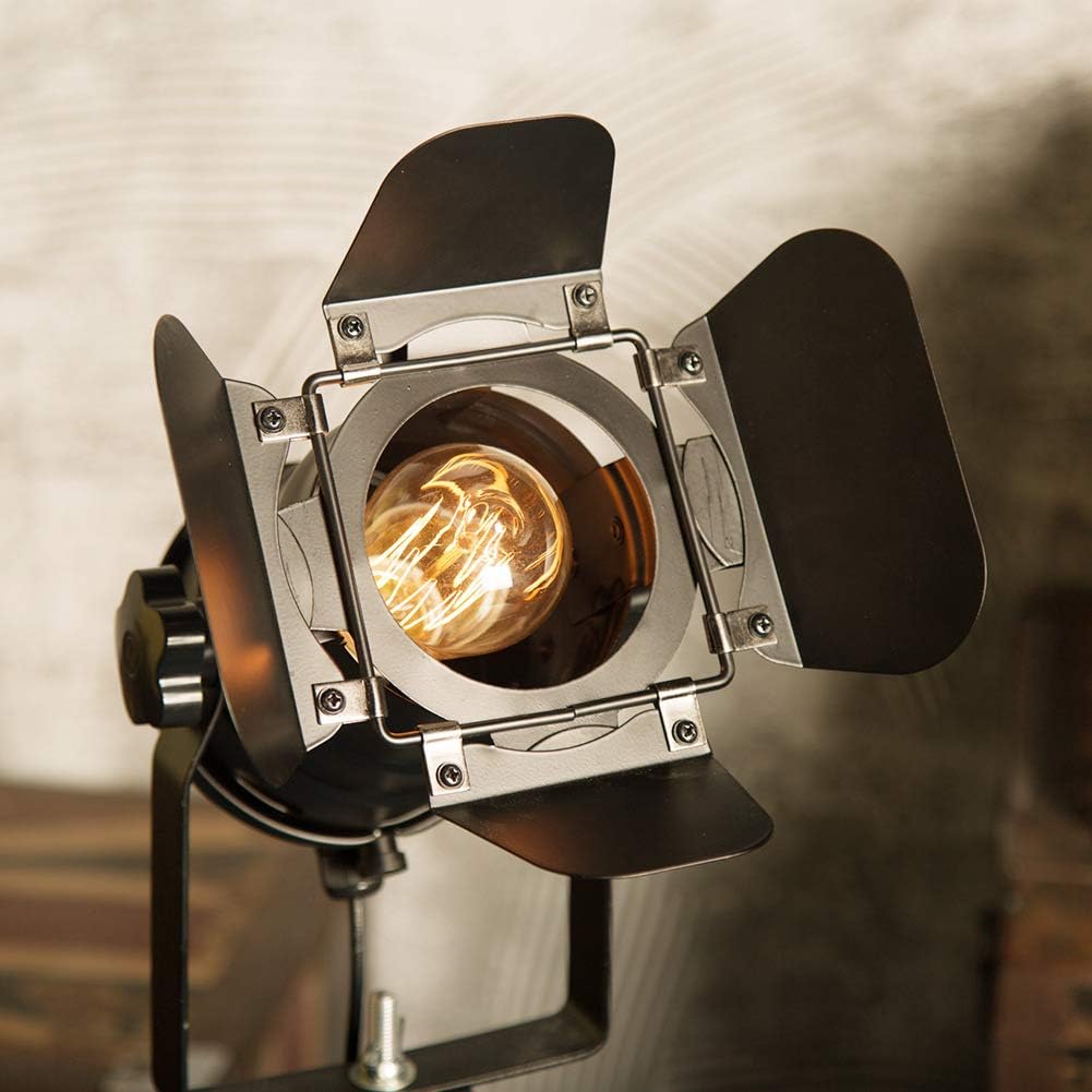 YUENSLIGHTING Industrial Black Tripod Floor Lamp Stand Lights - Image 4