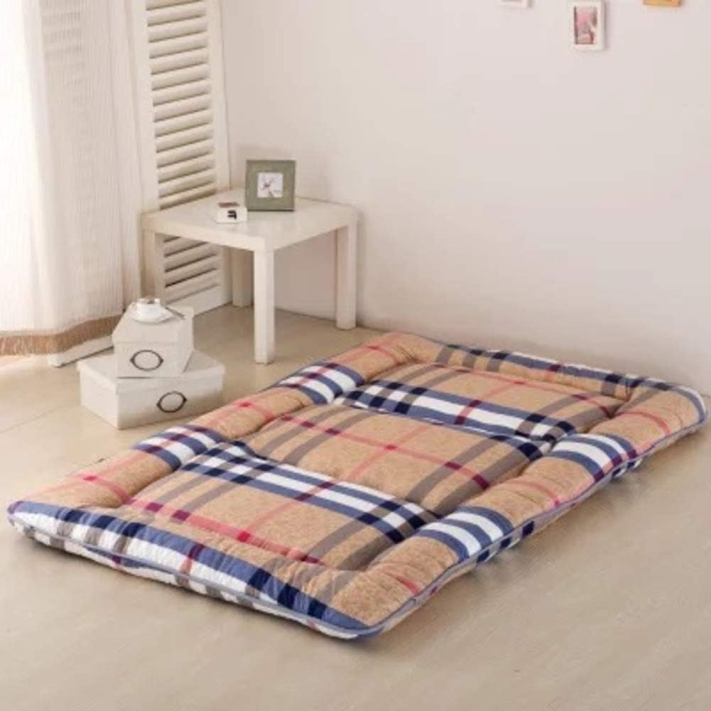 Comfortable Mattress Tatami Floor Mat Sleeping,Foldable Japanese Mattress Thickened Bed Mat,Student Dormitory Mattress Sleeping pad -J 90x200cm(35x79inch) (Color : J, Size : 180x200cm(71x79inch))