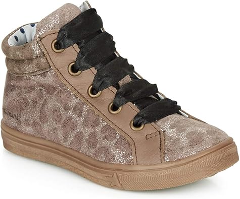 girls leopard trainers