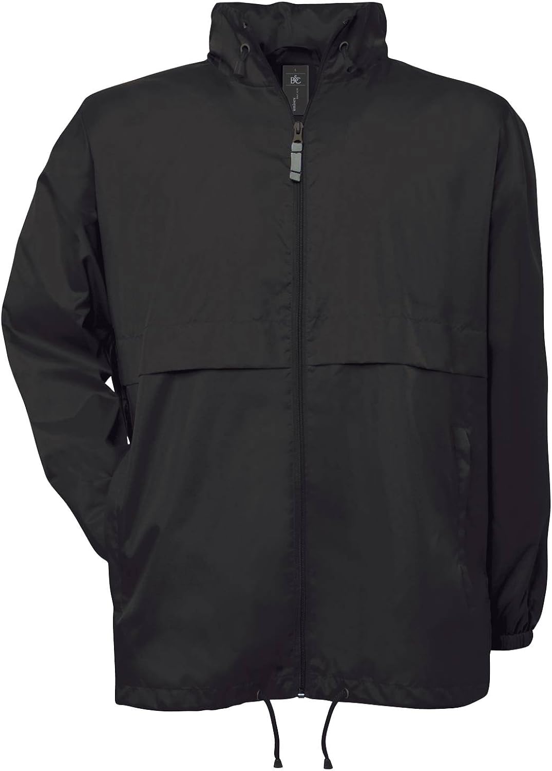 B&C Collection Air Mens Lined Windbreaker Foldaway Zip Jacket Amazon
