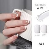 Kanorine 15 ml White Gel Nail Polish UV LED Soak Off Varnish Salon DIY view 4