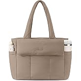LOVEVOOK Laptop Bag for Women Puffer Work Tote Bags Lightweight Large Computer Bag Purse for Teacher Nurse Travel Daily