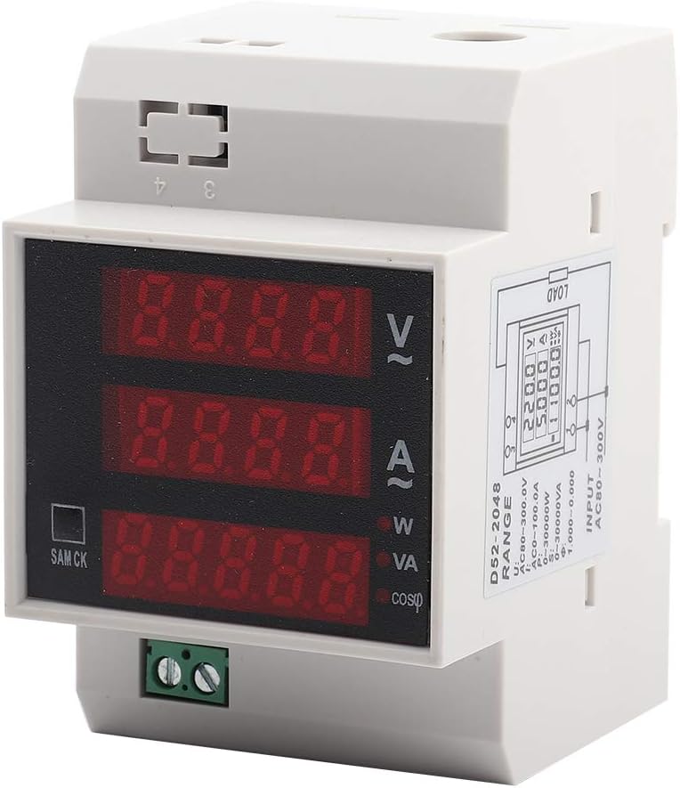 Power Factor Meter, MultiFunctional DigitalDisplay Energy High