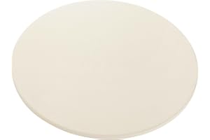 FLYZZA 14" Round Pizza Stone, Heavy Duty Cordierite Pizza Pan for Grilling & Pizza Oven, High Temperature Resistant Baking Stone for Pizza, Bread, Meat