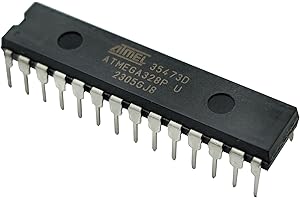 QUAINTBYTE 1 PCS ATmega328P-PU Microcontroller, 8-bit, with Bootloader Compatible with Arduino UNO,DIP-28