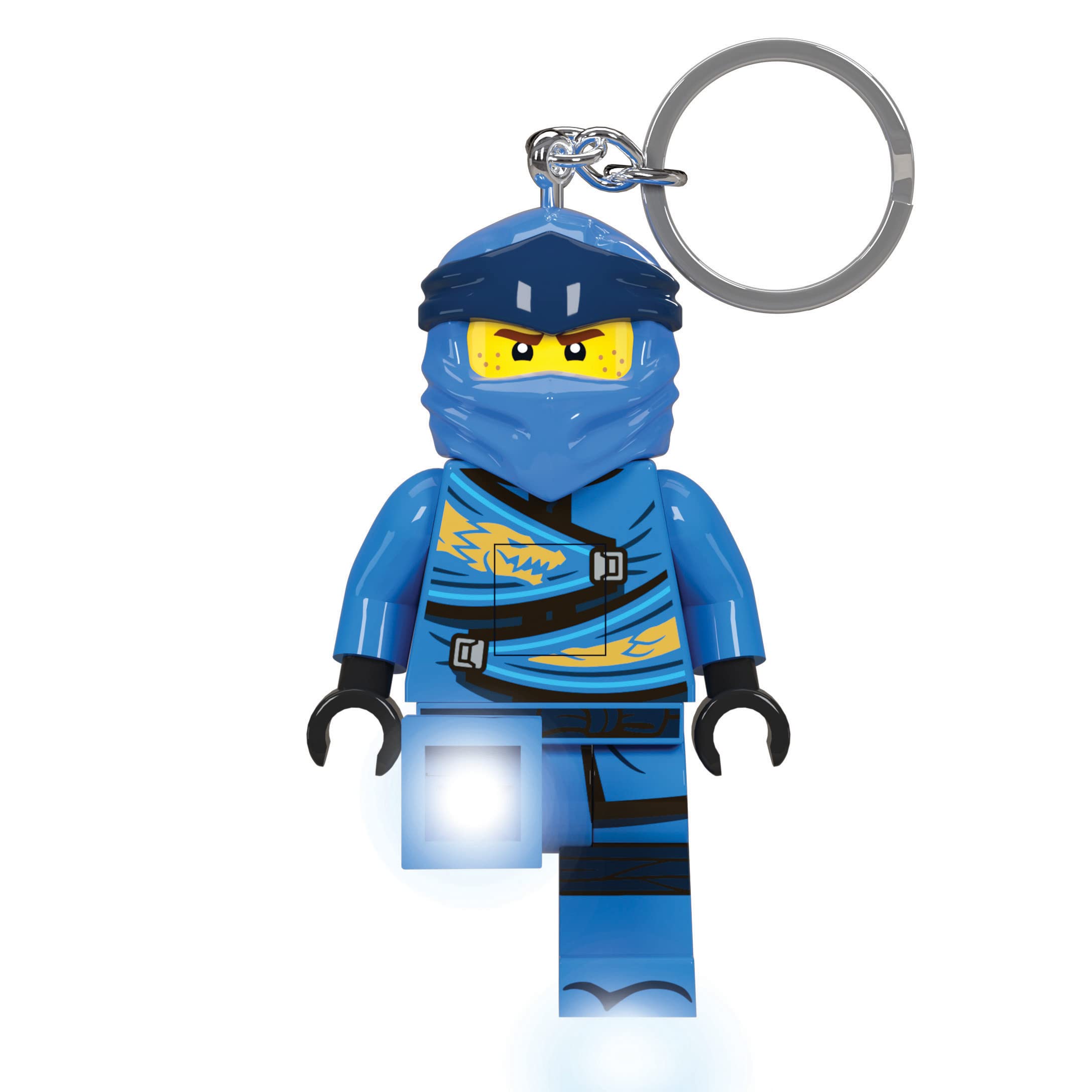 IQ LEGO Ninjago Legacy Keychain Light - Jay - 76mm Tall Figure, multicolor, Multicolour