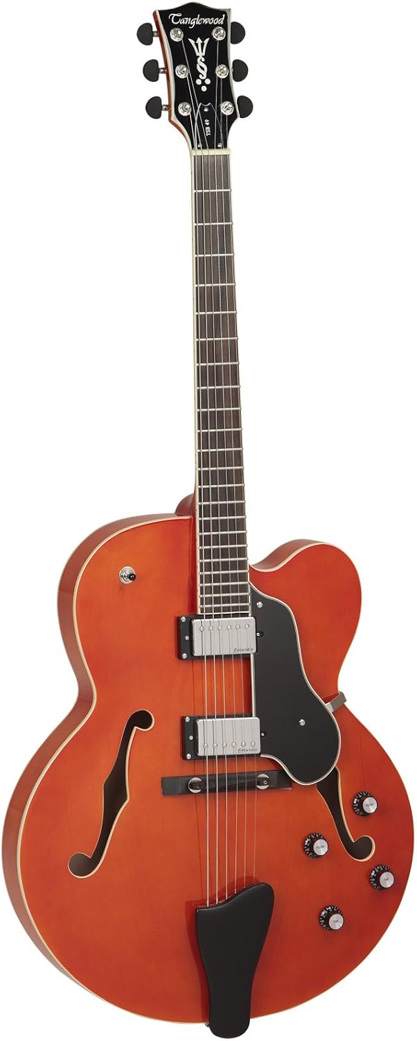 Tanglewood TSB 49 OR Semi Acoustic Guitar Orange Amazon.co.uk Musical