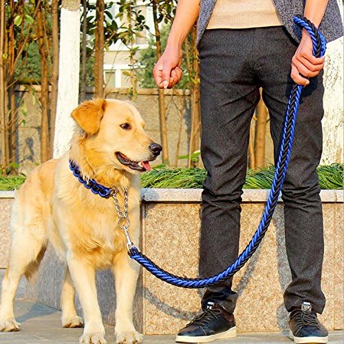 FinerMe Big Dog Leash/Dog Chain/Traction Rope Adjustable Loop Slip Pet Dog Leashes Rope Snap Training Lead Medium/Large/x-Large