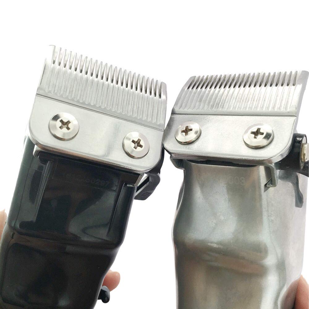 Ceramic Cutter blade 2-Hole Clipper ceramic Blade cutter with steel blade for Wahl clipper,Wahl 808 clipper. Wahl Senior cordless Clipper, Wahl Magic clipper (Black + Steel Blade). : Beauty
