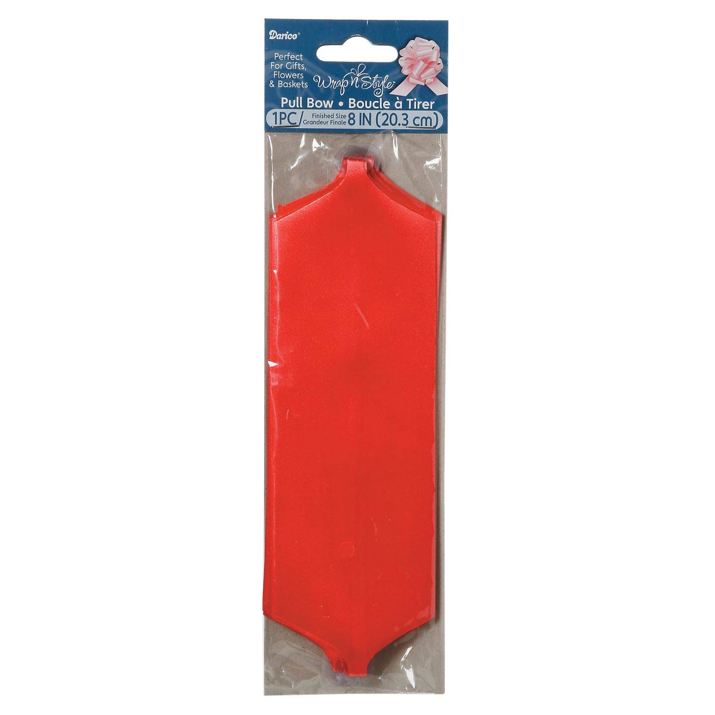 Photo 1 of ***** Photos stock for reference****Darice DIY Crafts Pull Bow Red 2.5 x 8 inches - 2900-162