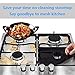 GuangTouL Stove Burner Covers ,8 Packs Black Gas Stove Protectors, 0.2mm Double Thickness Reusable, Non-Stick, Fast Clean Liners for Kitchen/Cooking