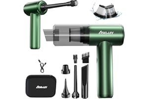 aokway Mini Vacuum Cleaner for Car, 15000PA Powerful Suction, Rechargeable Small Car Vacuum Portable Cordless, Handheld car Vacuum Cleaner & Air Duster for Home, Desk,PC, Keyboard