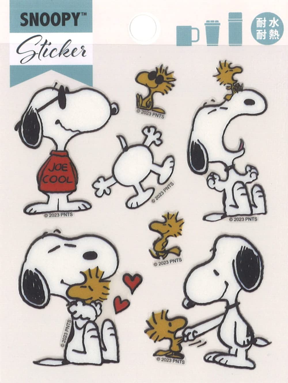 S&C Corporation Snoopy PKS295 Heat and Water Resistant Sticker Woodstock