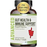 Complete Gut Health for Women and Men with Probiotic, Prebiotic, Postbiotic & Digestive Enzymes to Supports Digestive Lining Health,Digestion Health, Occasional Gas, and Discomfort.