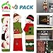 Felitsa Christmas Fridge Handle Covers, Set of 3 - Snowman Refridgerator Door Handle Covers, Kitchen Appliance Best for Xmas Decorations