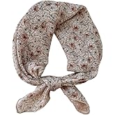 Pemilosci Retro Style Large Cotton Blend Hair Bandana Headband, Head Wrap, Hair Neck Scarf for Women 24 x 24 inch
