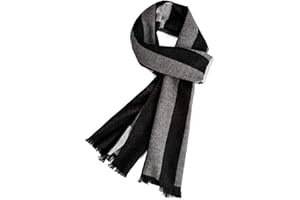 EONPOW Warm Winter Scarf Men, Mens Autumn Plaid Scarves