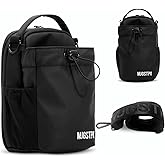 MUGSTPA Magnetic Gym Bag with Waterproof Design - Hands-Free Storage with Built-In Phone Pouch, Water Bottle Holder, Strong Magnetic Attachment. For Gym, Golf, Work, Motorcycle, Everyday Carry