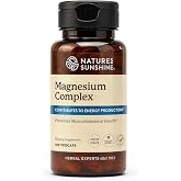 Nature&rsquo;s Sunshine Magnesium Complex - High Potency Magnesium Supplement with Citrate &amp; Malate for Relaxation, Optimal Absorption, Muscle Function, Energy Production - 50 Servings (100 Capsules)