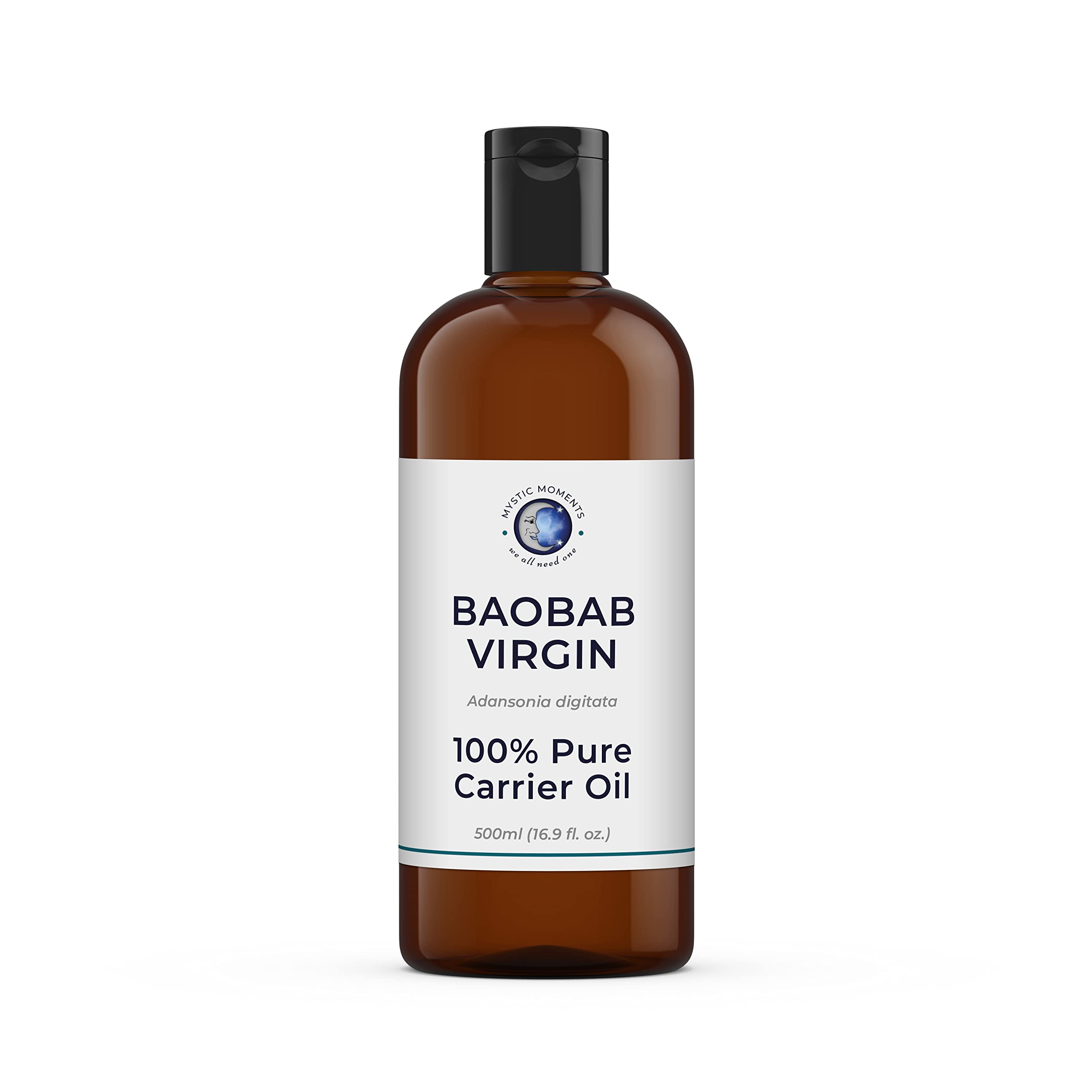 Mystic Moments| Baobab Virgin Carrier Oil 1 Litre (Adansonia digitata) | Deeply Nourishing Moisturising Treatment for Skin & Hair | Lightweight Natural Beauty for Hydration, Massage & DIY Skincare