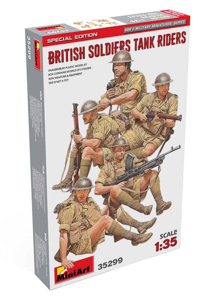 Miniart 1:35 - British Soldiers Tank Riders (Ltd), Grey