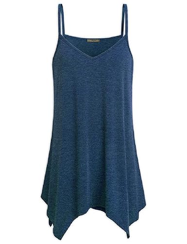 Wraluhen Frauen Unregelmäßige Sommer Lose V-Ausschnitt Cami Tank Tops Weste Bluse O-Ausschnitt Schulterfrei Oberteile Strand 