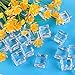 Outuxed 48pcs 0.8 Inches Clear Fake Acrylic Ice Cubes Square Shape for Photography Props or Decorations