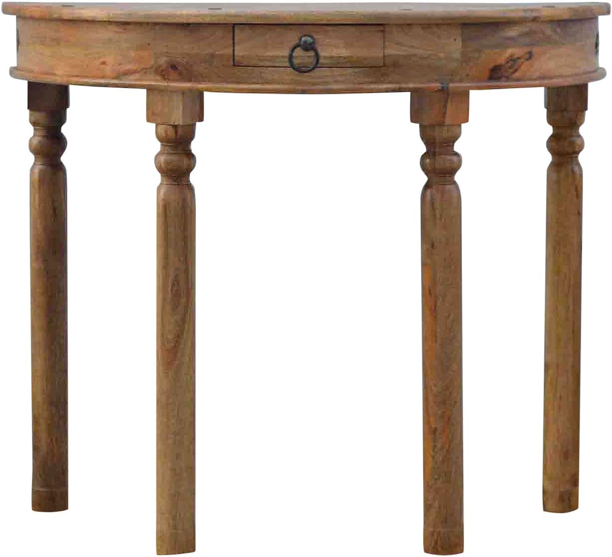Artisan Furniture Serpentine Console Table, Wood, Natural Oak Finish