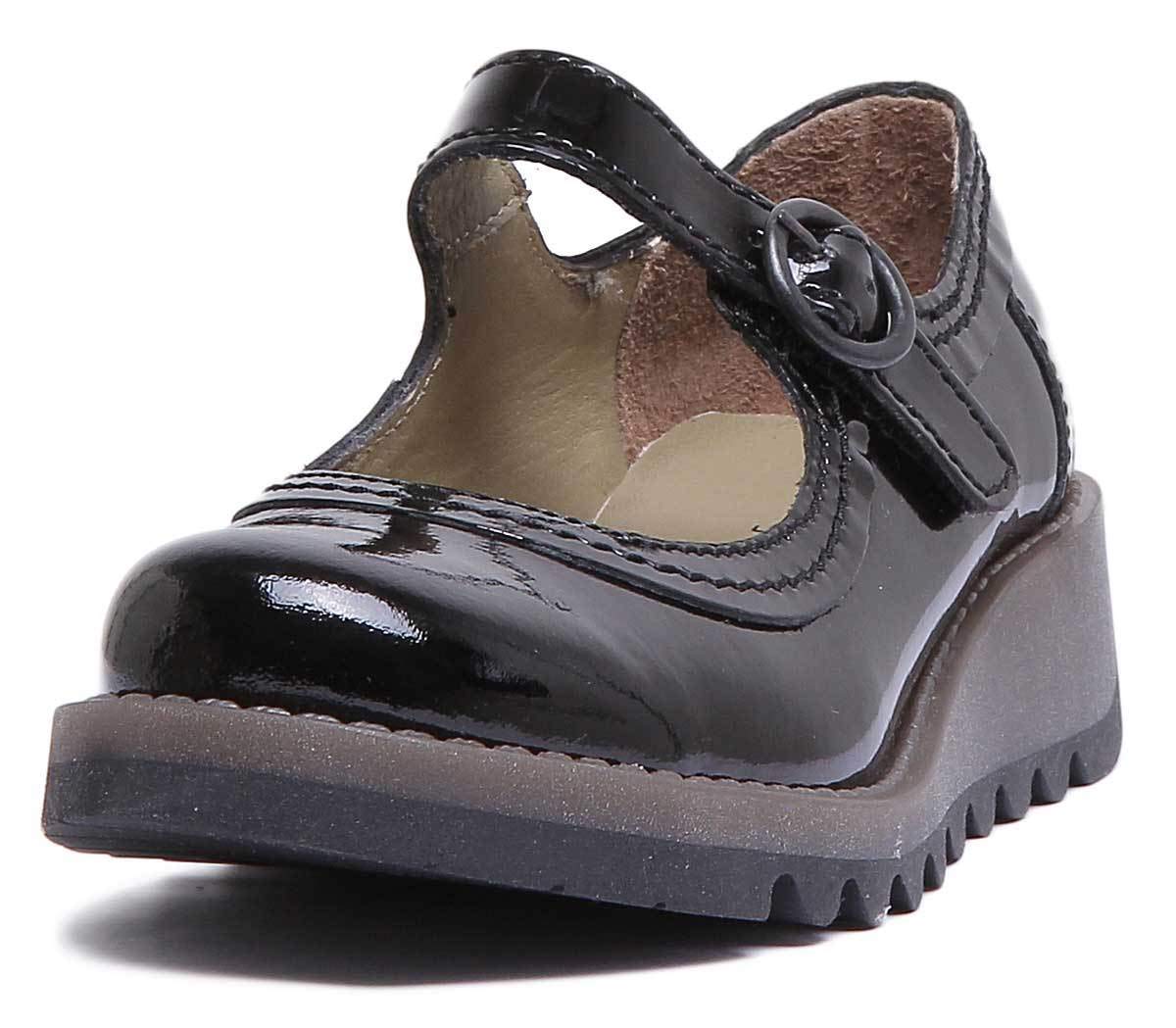 Fly London SIKO K, Girls' Ballet Flats Closed Toe Ballet Flats, Black (Black 905), 1.5 UK (33 EU)