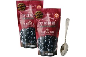 Tapioca Pearl -Black Sugar Flavor 8.8oz Comes with 1 Eelicious spoon (Black Sugar, 2pack)