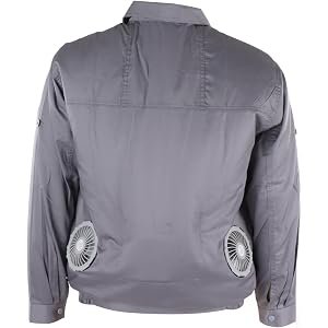 Cooling Fan Jacket with Detachable Fan, Protection Air Conditioned Clothes for Men Women, Breathable Heat Dissipation Work Cl