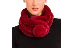 MELIFLUOS DESIGNED IN SPAIN Fur Collar Scarf for Women Faux Fur Scarves Neck Shrug for Spring Fall Winter Coat Dress