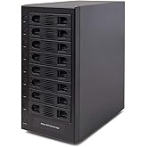 Super Speed 8 Bay Tool Less Tray Hot Swappable 2.5" and 3.5" SATA Hard Drive USB 3.0 External Enclosure. Support up to 8X 24T