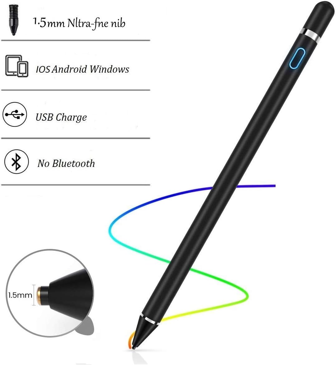 COCO Active Stylus Pen for Touch Screens, Superfine Nib